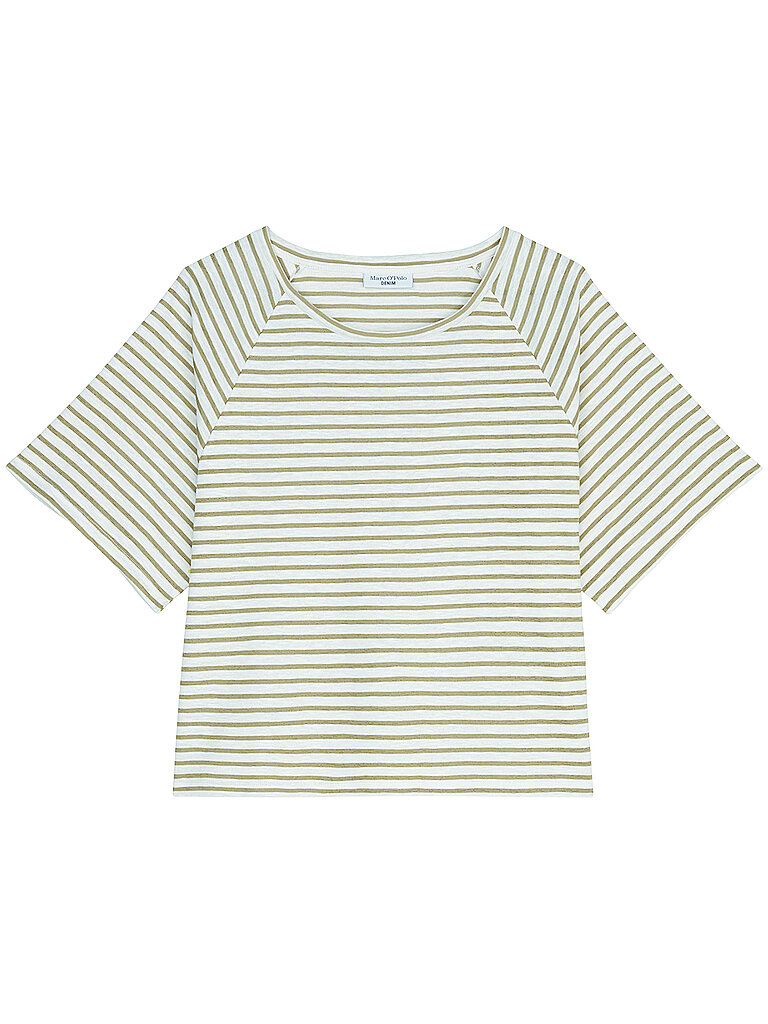 MARC O' POLO DENIM Shirt Cropped Fit beige | M